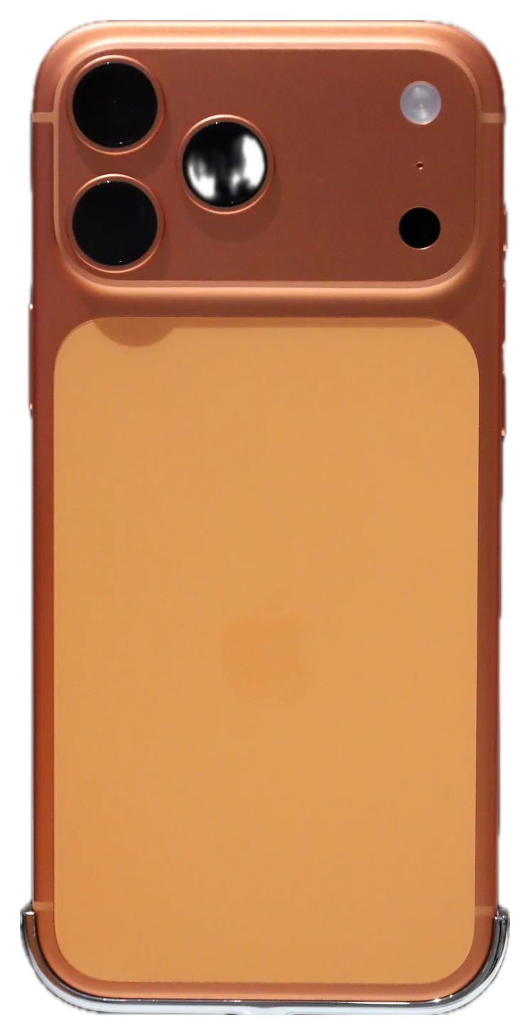 iPhone 17 Pro Max in Cosmic Orange